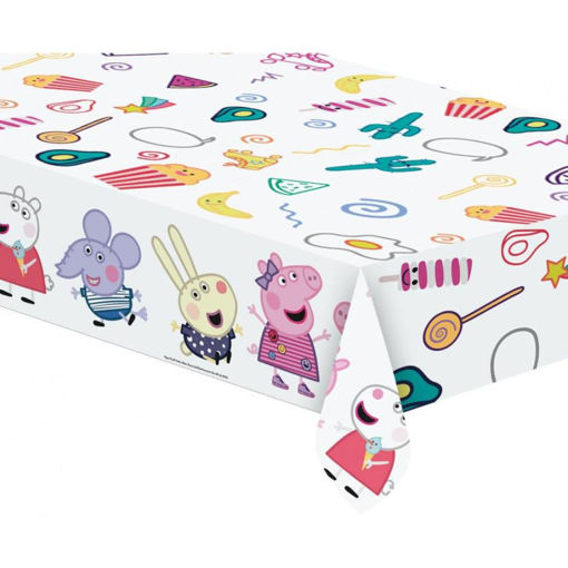 Picture of PEPPA PIG MESSY PLAY PLASTIC TABLE COVER 120X180CM
